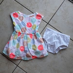 Cat & Jack 12 month eyeleted dress
